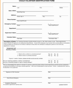 Employee Emergency Contact Form Template Doc Example