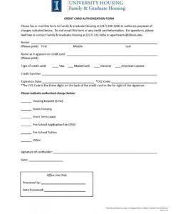 Free Credit Card Authorization Form Pdf Template Pdf Sample