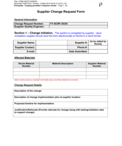 Free Project Initiation Request Form Template Pdf