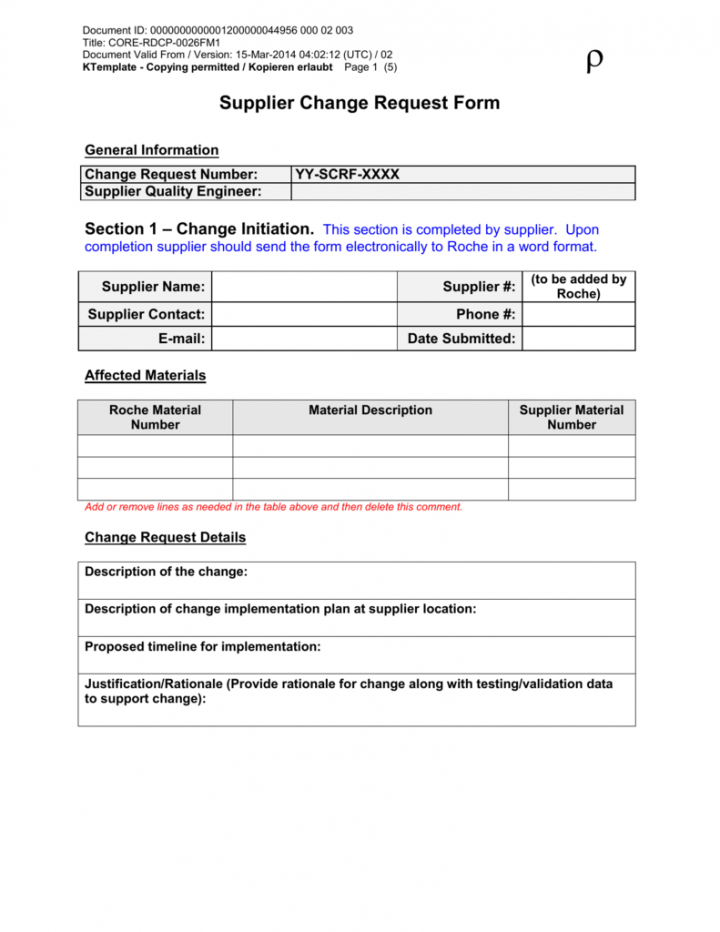 Free Project Initiation Request Form Template PDF Minasinternational