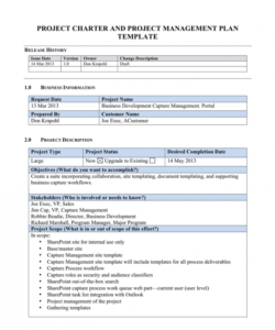 Free Project Initiation Request Form Template  Sample