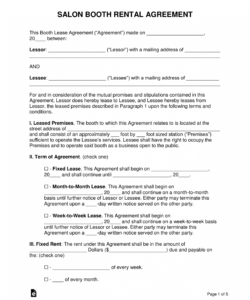 Free Salon Application Form Template  Example