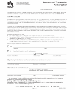 Printable Employees Direct Deposit Form Template