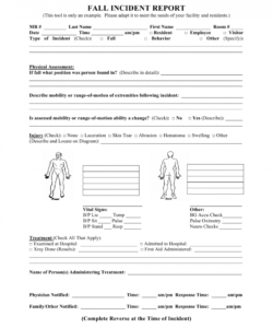 Printable Incident Report Form Template Doc Sample