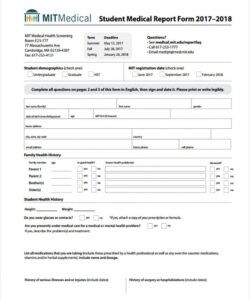 Printable Medical Incident Report Form Template Doc Sample