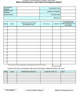 Printable Per Diem Form Template