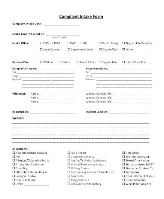 Printable Printable Facial Consultation Form Template  Example