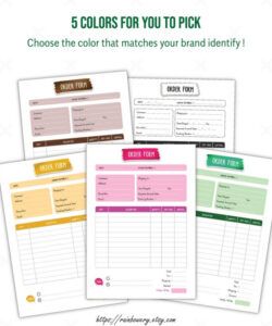 Printable Small Business Order Form Template