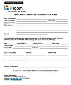 Professional Credit Card Recurring Payment Authorization Form Template Pdf