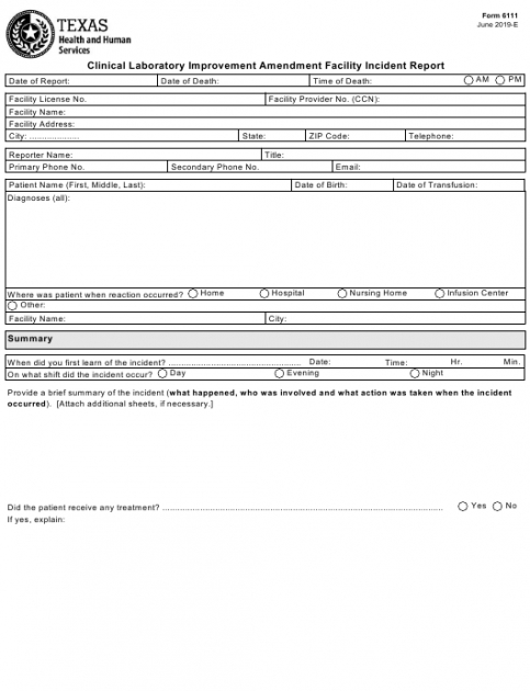 Professional Laboratory Incident Report Form Template Excel Example