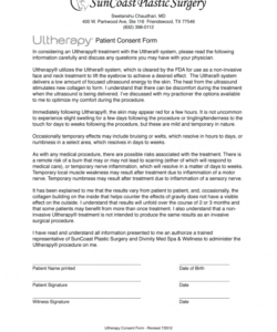 Surgical Consent Form Template Pdf Sample