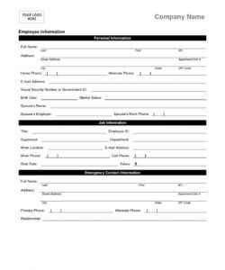 Best Basic Job Application Form Template Doc Example