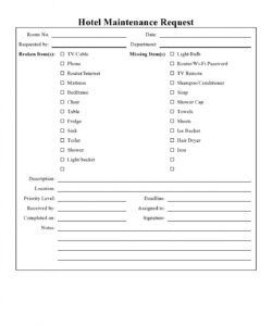 Costum Apartment Maintenance Request Form Template Printable Pdf