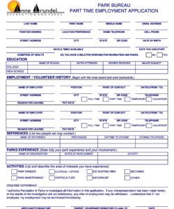 Costum Application Form For Job Template Pdf