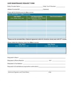 Costum Vehicle Maintenance Request Form Template Word