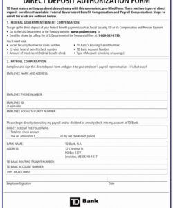 Editable Direct Deposit Cancellation Form Template Doc Sample
