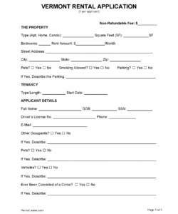 Free Rental Credit Application Form Template Doc Sample