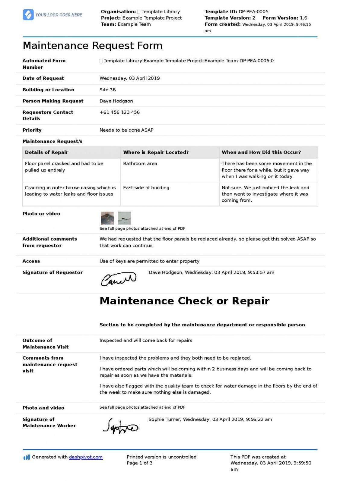 Free Vehicle Maintenance Request Form Template Excel Example Minasinternational 0377