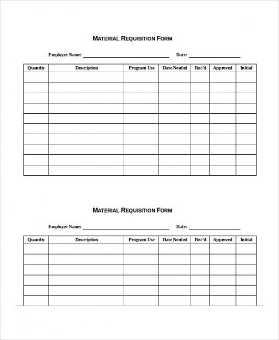 Marketing Material Request Form Template Word Example