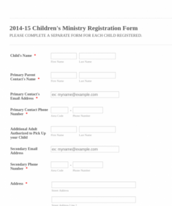 Printable Church Maintenance Request Form Template Pdf Example