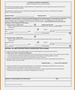 Professional Direct Deposit Cancellation Form Template Excel Sample