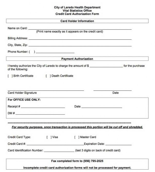 Professional Recurring Credit Card Authorization Form Template Excel Sample