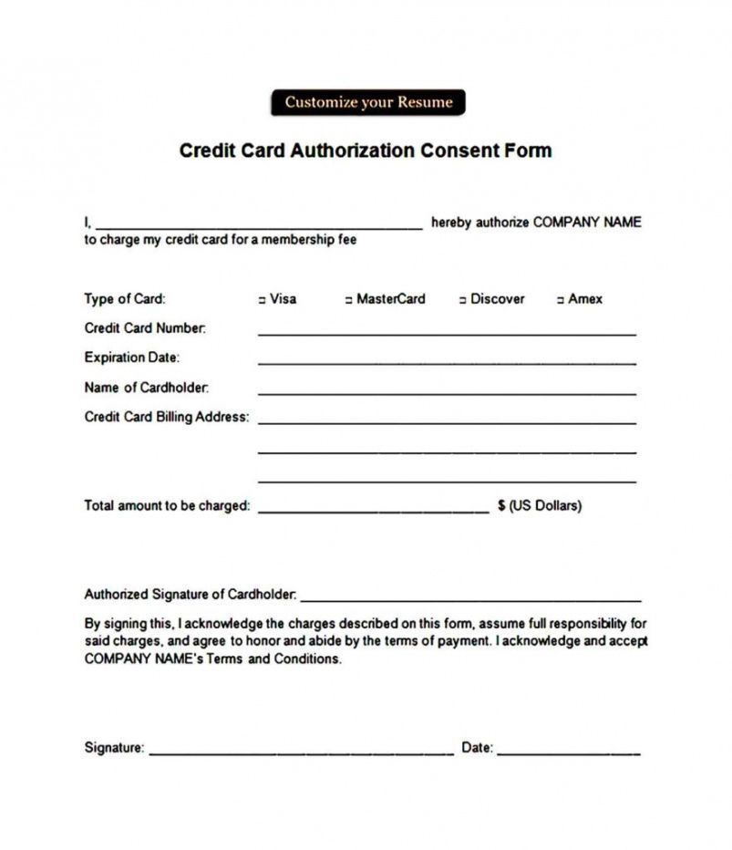 Professional Recurring Credit Card Authorization Form Template Pdf