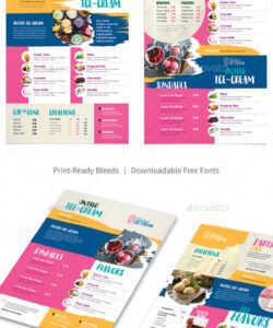 Best Ice Cream Parlor Menu Template Pdf Example