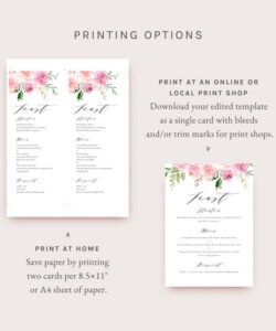 Costum Elegant Dinner Party Menu Template Pdf Sample