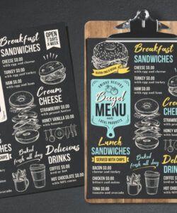 Editable Sandwich Shop Menu Templates Word Sample