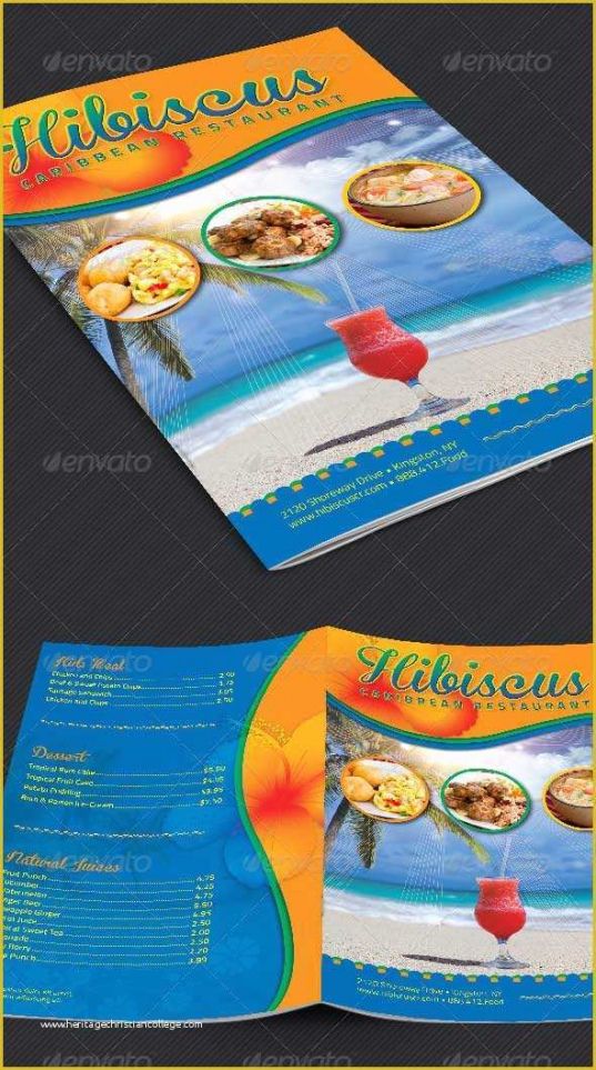 Jamaican Menu Template