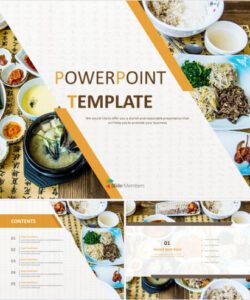 Printable Korean Menu Template Pdf Sample