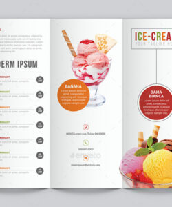 Professional Ice Cream Shop Menu Templates Excel