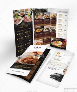 Professional Korean Menu Template Word