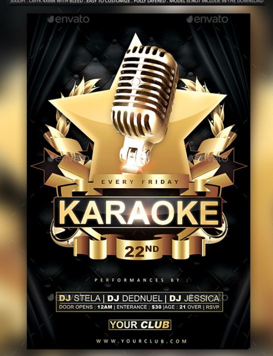 Best Karaoke Night Poster Template Pdf Example