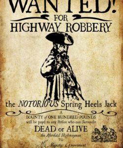 Editable Highwayman Wanted Poster Template Excel