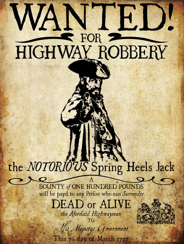 Editable Highwayman Wanted Poster Template Excel