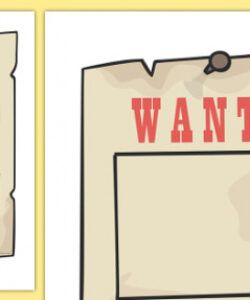 Editable Highwayman Wanted Poster Template Pdf Example