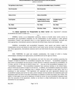 Free Logistics Service Agreement Template Doc Sample