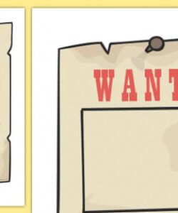 Highwayman Wanted Poster Template