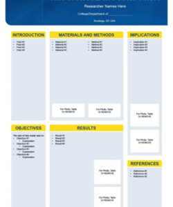 Printable Academic Poster Template Pdf Example