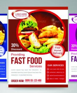 Printable Food Delivery Poster Template Word