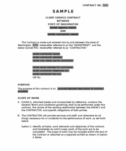 Printable Logistics Service Agreement Template Excel Example