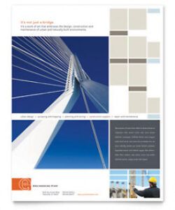 Professional Civil Engineering Poster Template Excel Example