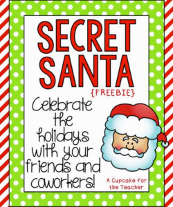 Best Secret Santa Poster Template Excel Example