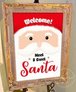 Secret Santa Poster Template Excel