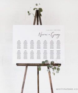 Best Seating Chart Poster Template  Example
