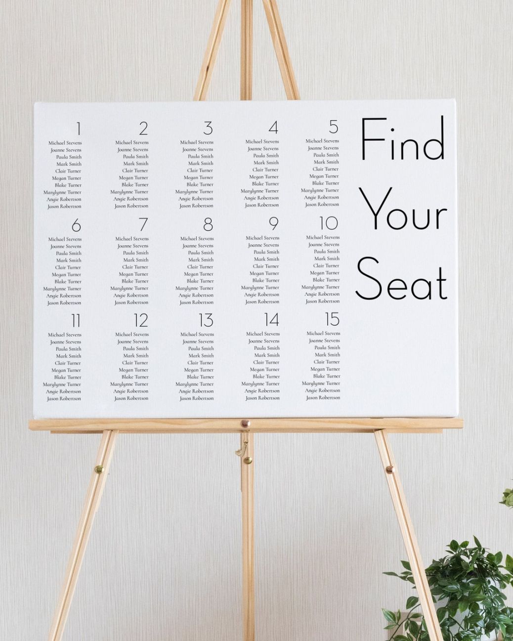 Best Seating Chart Poster Template Word Example