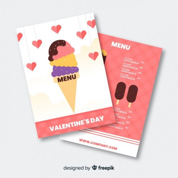 Editable Blank Valentine'S Day Menu Template Doc Sample
