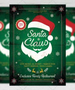 Editable Santa Poster Template Excel Example